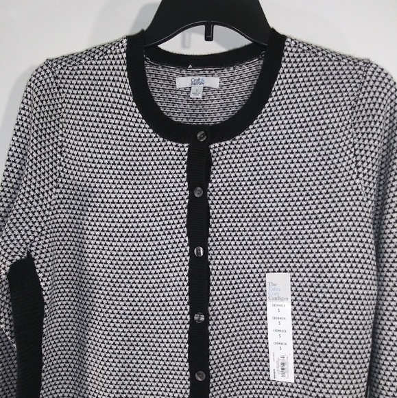 Croft & Barrow Textured Extra Cozy Cardigan Sz S - Picture 4 of 7